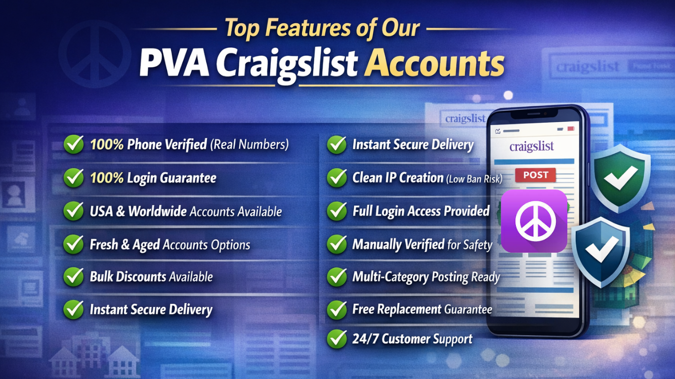 Buy Craigslist PVA Accounts 