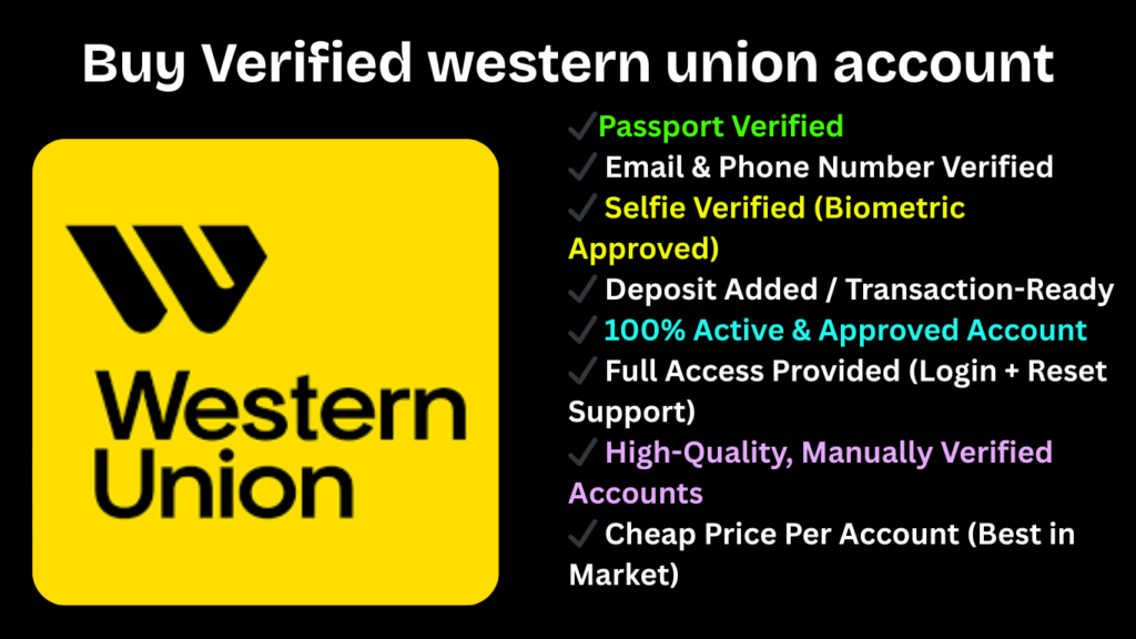 buy western union account